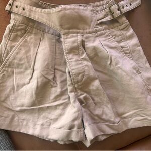 Banana Republic High Waist Beige Shorts